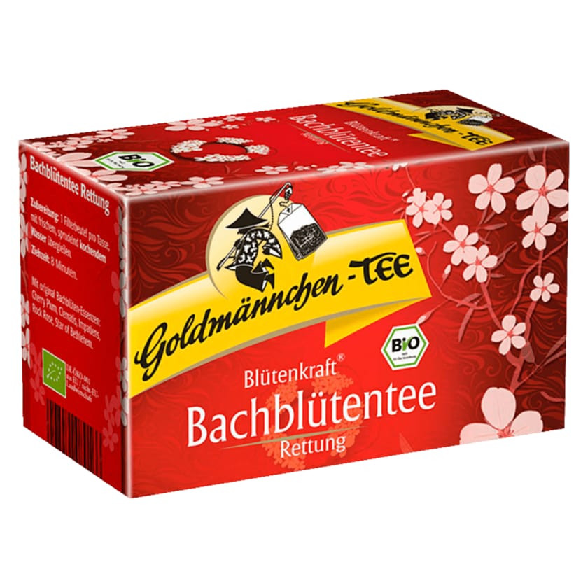 Goldmännchen-Tee Bio Blütenkraft Bachblütentee Rettung 30g, 20 Beutel